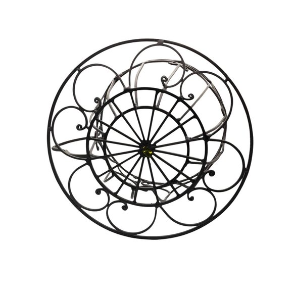 Decorative Metal Wire Teacup Shape Plant Holder For Indoor & Outdoor Use - Picture 7 of 7